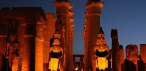 Luxor Temple at night